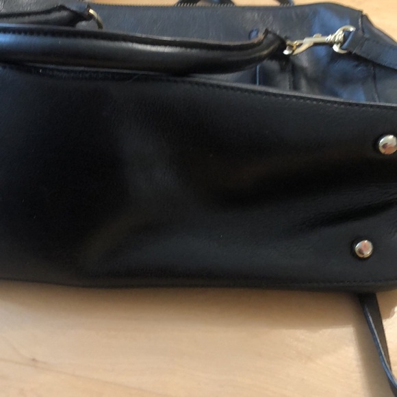 Talbots large black handbag with double handles and removable strap. - Picture 8 of 8